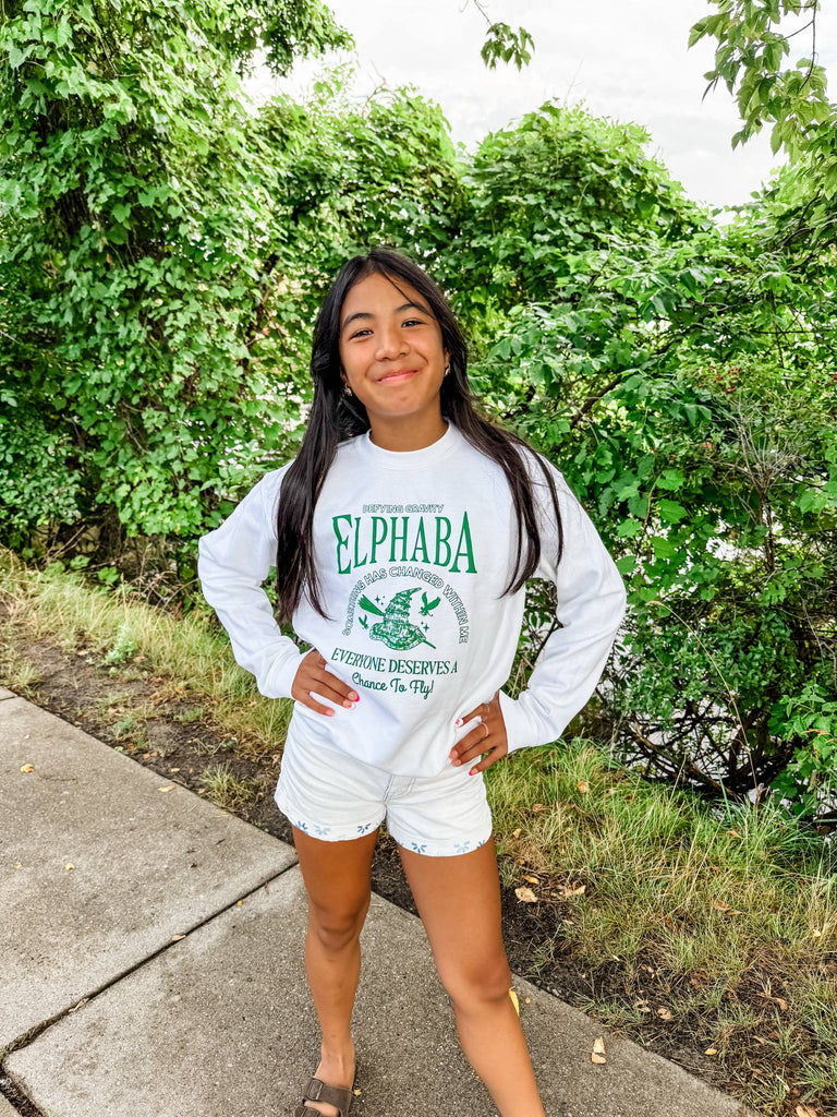 Elphaba OR Glinda Youth (XS-XL) & Adult Sweatshirt (S-2XL)-150 Sweatshirts/Hoodies-Poppy & Pine-Hello Friends Boutique-Woman's Fashion Boutique Located in Traverse City, MI