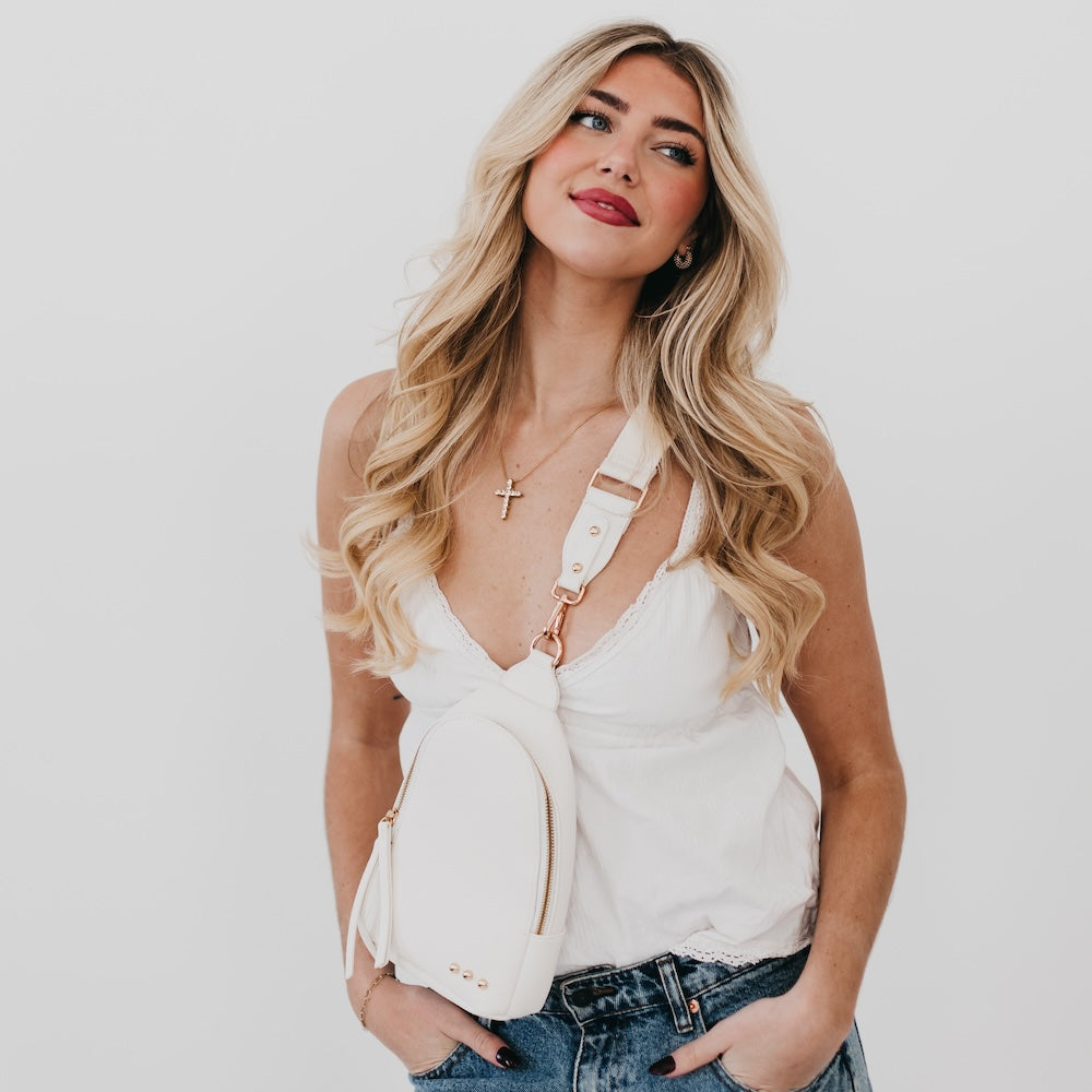 Adventure Awaits Sling Bag-Sling Bag-Bum & Sling Bags-Hello Friends Boutique-Woman's Fashion Boutique Located in Traverse City, MI