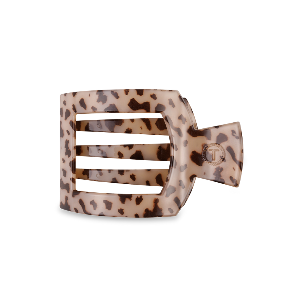 Square Flat Hair Clip | Blonde Tortoise-290 Beauty-faire - TELETIES-Hello Friends Boutique-Woman's Fashion Boutique Located in Traverse City, MI