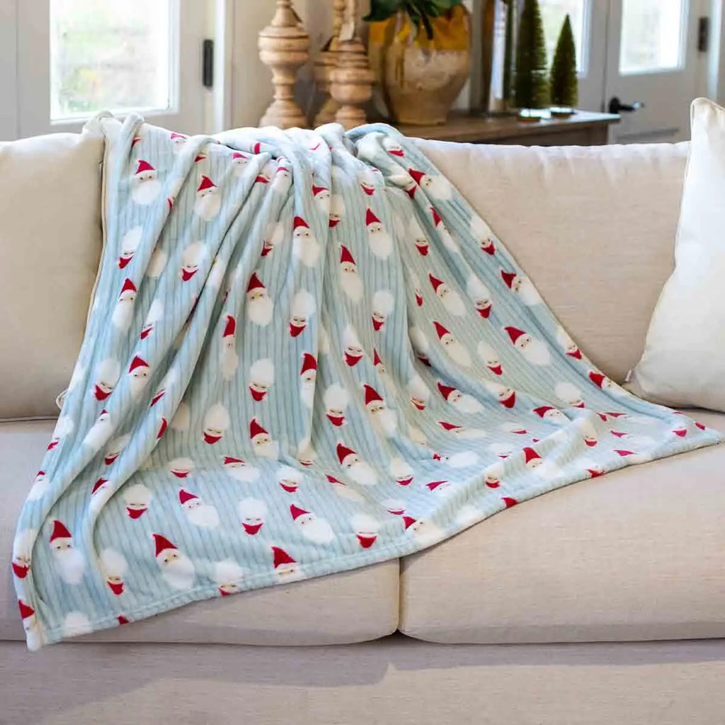 Jolly Santa Throw Blanket-300 Treats/Gift-The Royal Standard - faire-Hello Friends Boutique-Woman's Fashion Boutique Located in Traverse City, MI