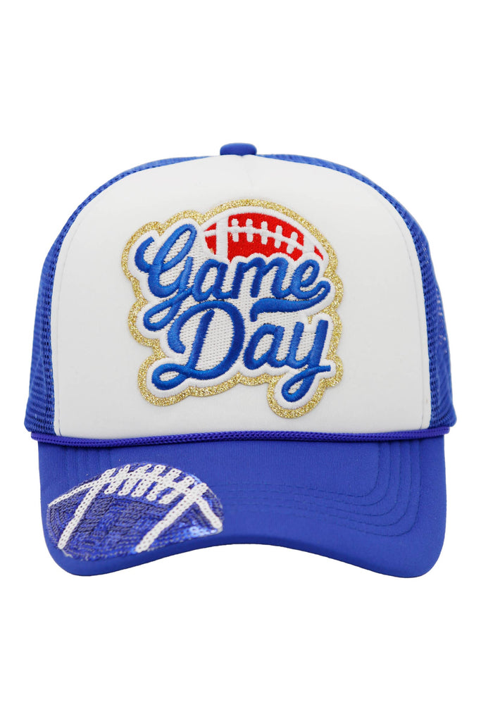 Football Gameday Trucker Hat-280 Other Accessories-Cap Zone-Hello Friends Boutique-Woman's Fashion Boutique Located in Traverse City, MI