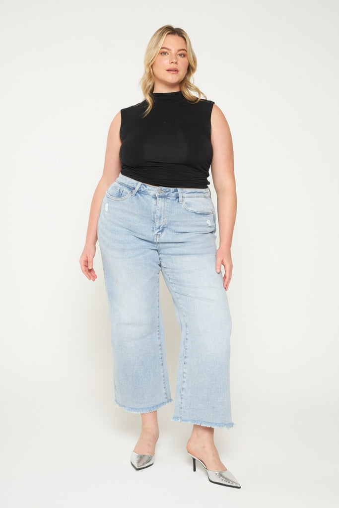 High Rise Ankle Wide Leg Denim (24-22W) - PREORDER-500 History-Mica Denim-Hello Friends Boutique-Woman's Fashion Boutique Located in Traverse City, MI