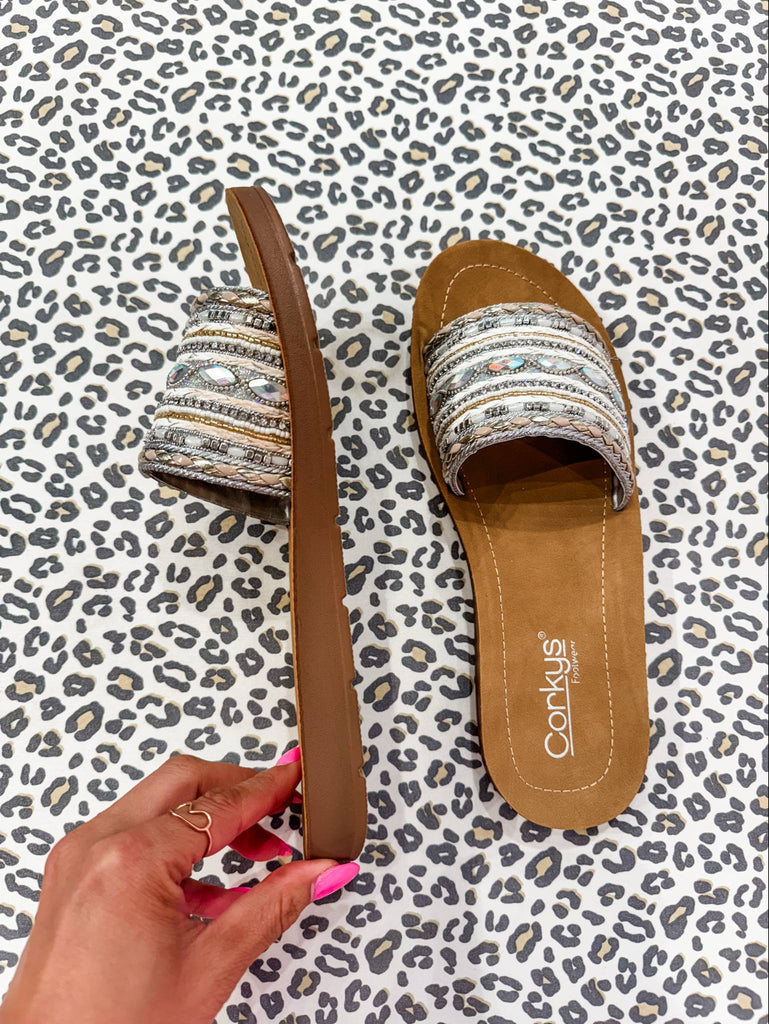 The Vacation Mode Sandals (7-11)-250 Shoes-Corky's Footwear-Hello Friends Boutique-Woman's Fashion Boutique Located in Traverse City, MI