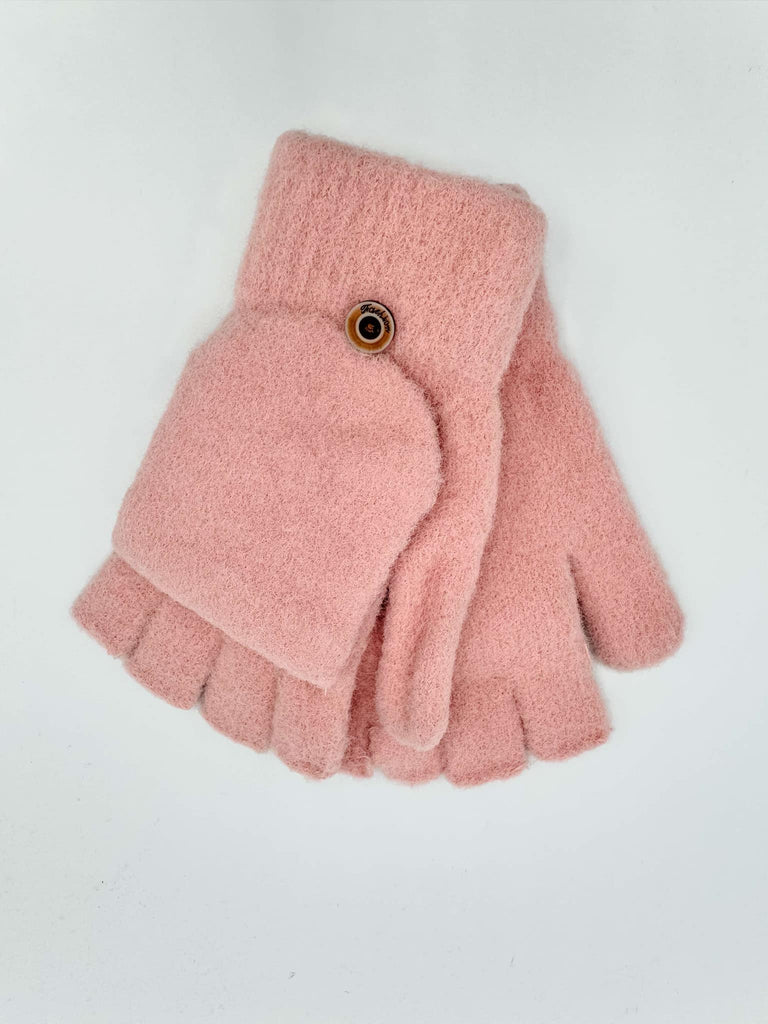 Fingerless Mitten Gloves in Blush-280 Other Accessories-faire - Leto Accessories-Hello Friends Boutique-Woman's Fashion Boutique Located in Traverse City, MI