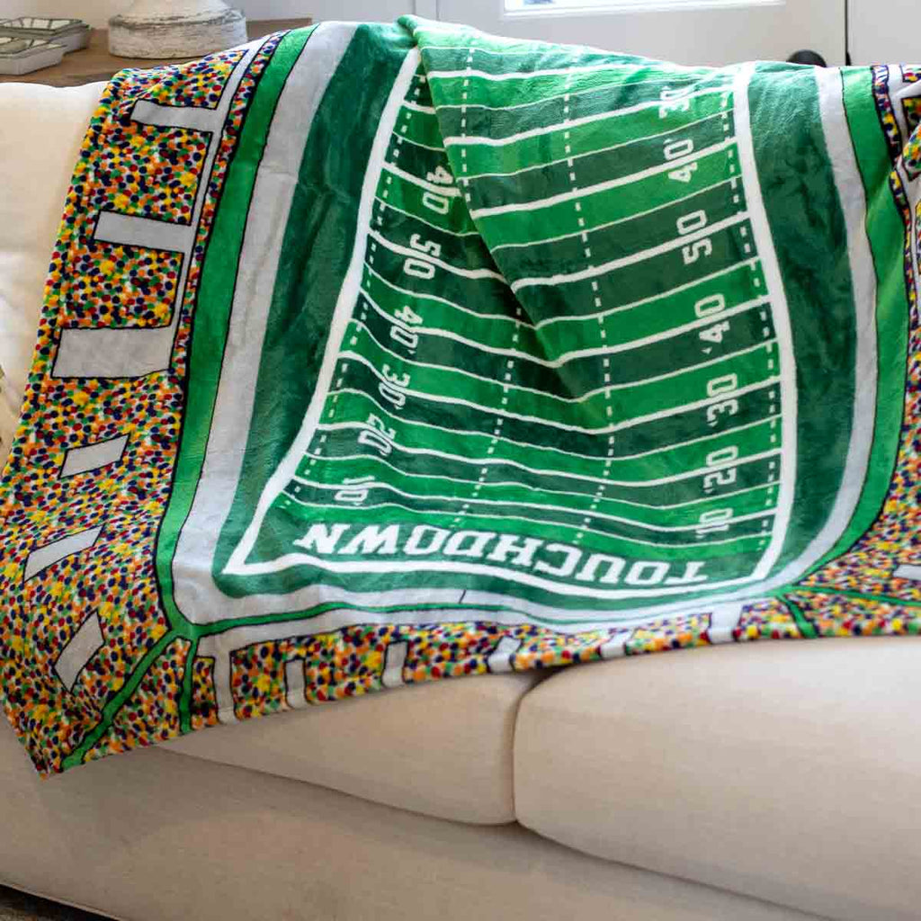 Stadium Throw Green/Multi 50x60-300 Treats/Gift-faire - The Royal Standard-Hello Friends Boutique-Woman's Fashion Boutique Located in Traverse City, MI