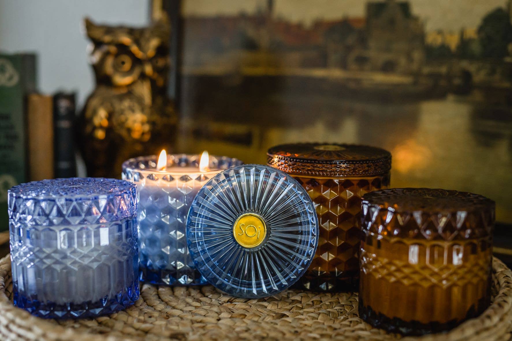Santorini Breeze 15oz Shimmer Candle 2 wick-300 Treats/Gift-The SOi Company-Hello Friends Boutique-Woman's Fashion Boutique Located in Traverse City, MI