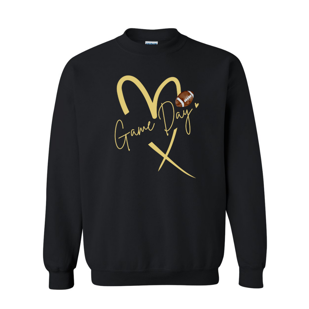 Trojans Game Day Heart Sweatshirt (S-3XL)-131 On Demand Graphic-SunFrog-Hello Friends Boutique-Woman's Fashion Boutique Located in Traverse City, MI