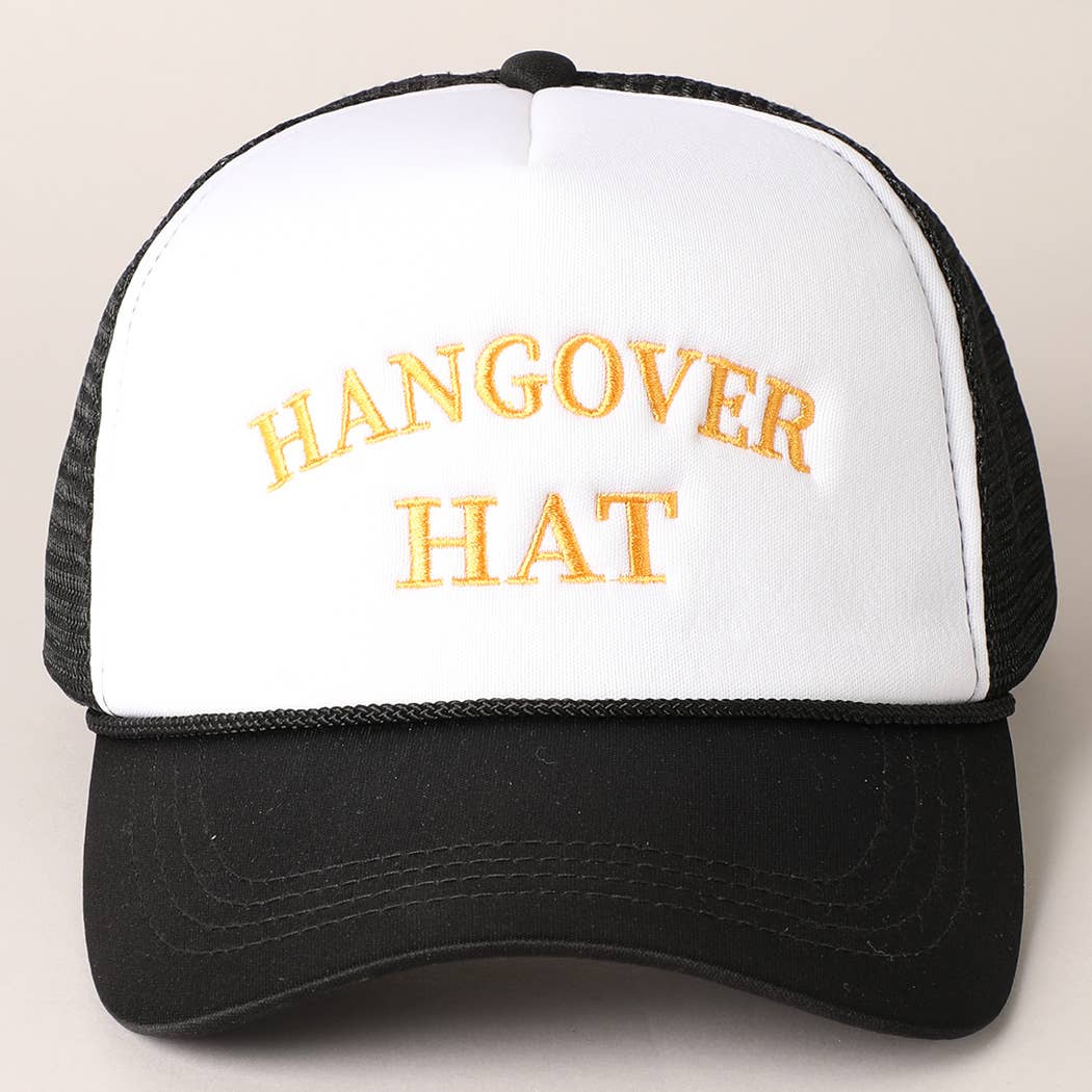 Hangover Hat Trucker Cap-280 Other Accessories-Fashion City-Hello Friends Boutique-Woman's Fashion Boutique Located in Traverse City, MI