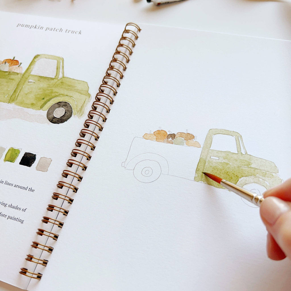 Autumn Bliss Watercolor Workbook-300 Treats/Gift-emily lex studio-Hello Friends Boutique-Woman's Fashion Boutique Located in Traverse City, MI