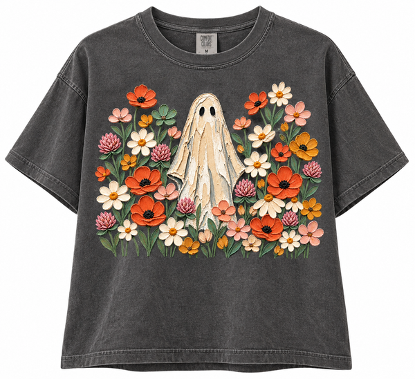 Boo-tanical Ghost Floral Tee (S-2XL)