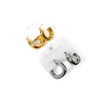 Chunky Geometric Hoops - WATERPROOF-Earrings-Pretty Simple