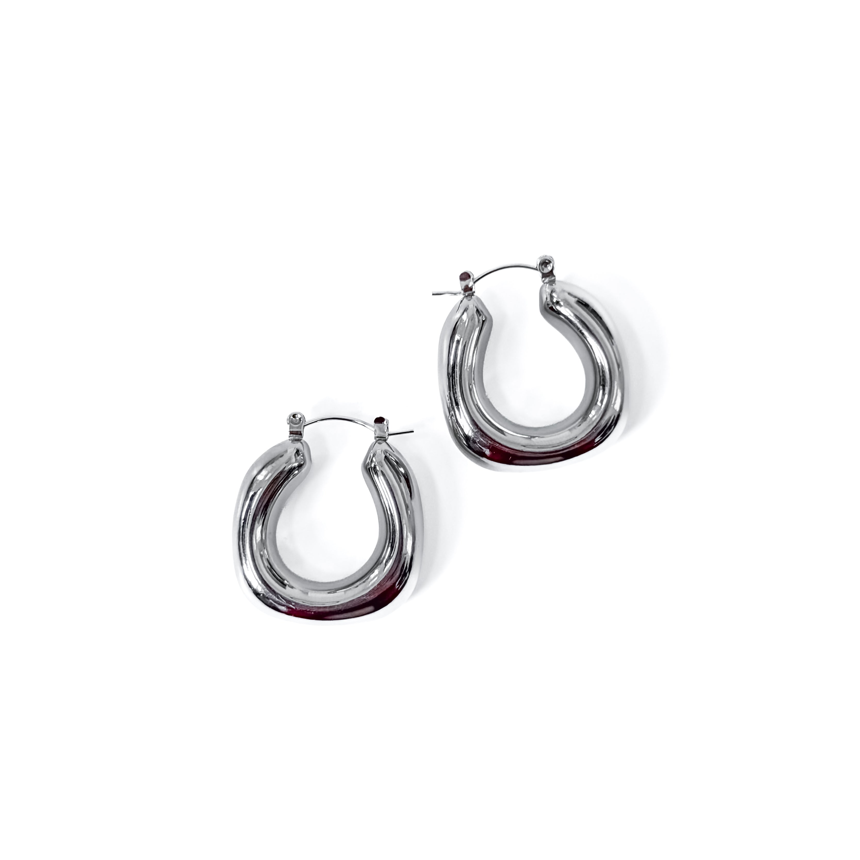 Chunky Geometric Hoops - WATERPROOF-Earrings-Pretty Simple