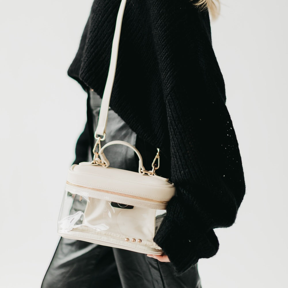 Carissa Clear Crossbody-Crossbody Bag-Pretty Simple Wholesale-Hello Friends Boutique-Woman's Fashion Boutique Located in Traverse City, MI