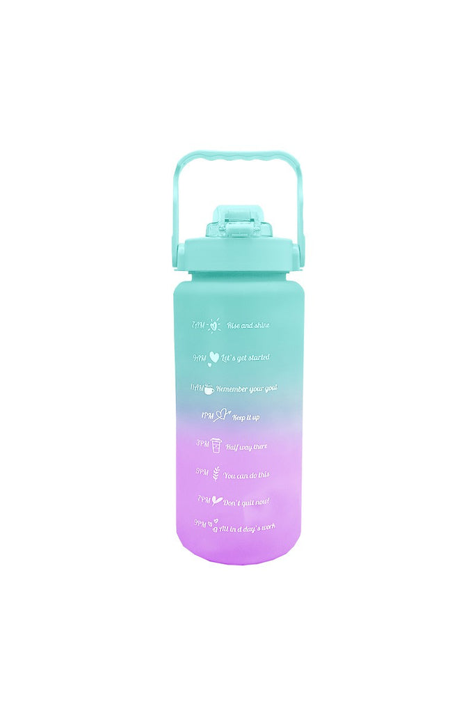 Turquoise Purple Water Bottle-290 Beauty-Pineapple Beauty-Hello Friends Boutique-Woman's Fashion Boutique Located in Traverse City, MI