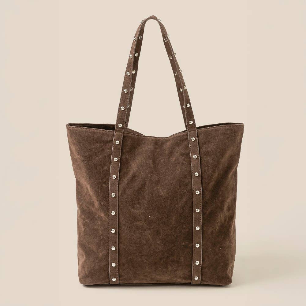 Studded Strap Tote Bag-260 Bags-Anarchy Street-Hello Friends Boutique-Woman's Fashion Boutique Located in Traverse City, MI