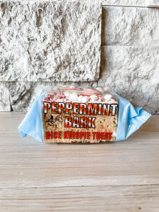 Jumbo Peppermint Bark Rice Krispie Treat-300 Treats/Gift-Treat House - faire-Hello Friends Boutique-Woman's Fashion Boutique Located in Traverse City, MI