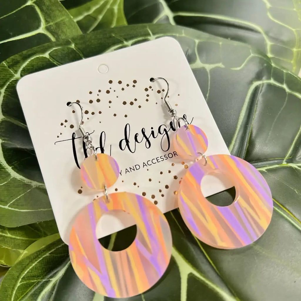 Tropical Sorbet Earrings-240 Jewelry-TLD Designs-Hello Friends Boutique-Woman's Fashion Boutique Located in Traverse City, MI