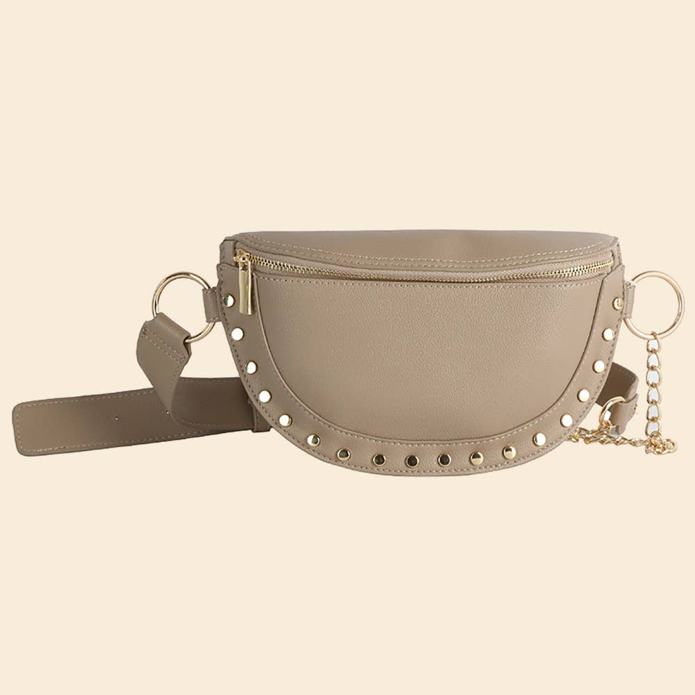 Studded Fanny Pack Belt Bag-260 Bags-Anarchy Street-Hello Friends Boutique-Woman's Fashion Boutique Located in Traverse City, MI