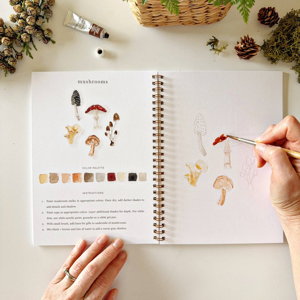 Woodland Watercolor Workbook-300 Treats/Gift-emily lex studio-Hello Friends Boutique-Woman's Fashion Boutique Located in Traverse City, MI
