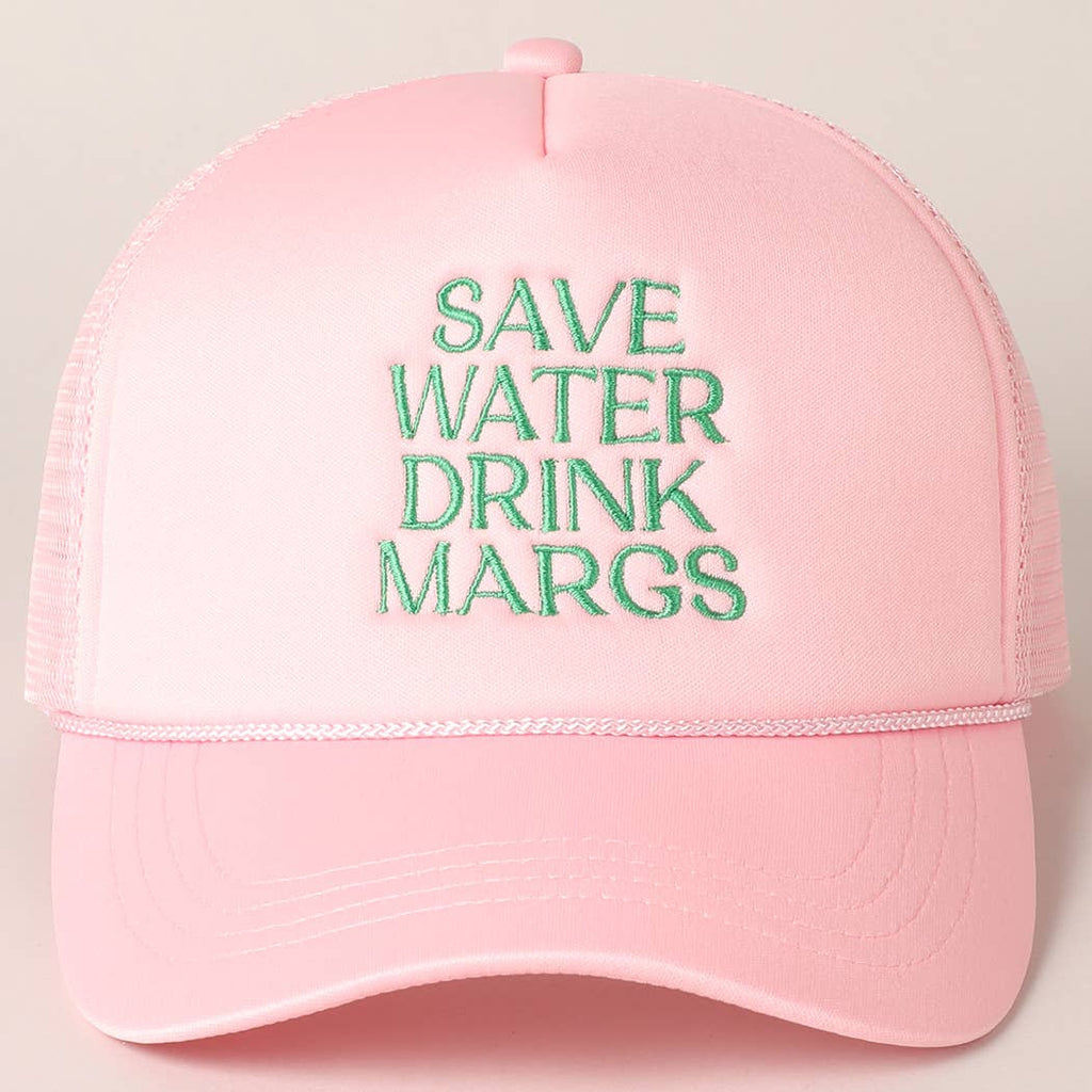 Save Water Drink Margs Trucker Cap-280 Other Accessories-Fashion City-Hello Friends Boutique-Woman's Fashion Boutique Located in Traverse City, MI