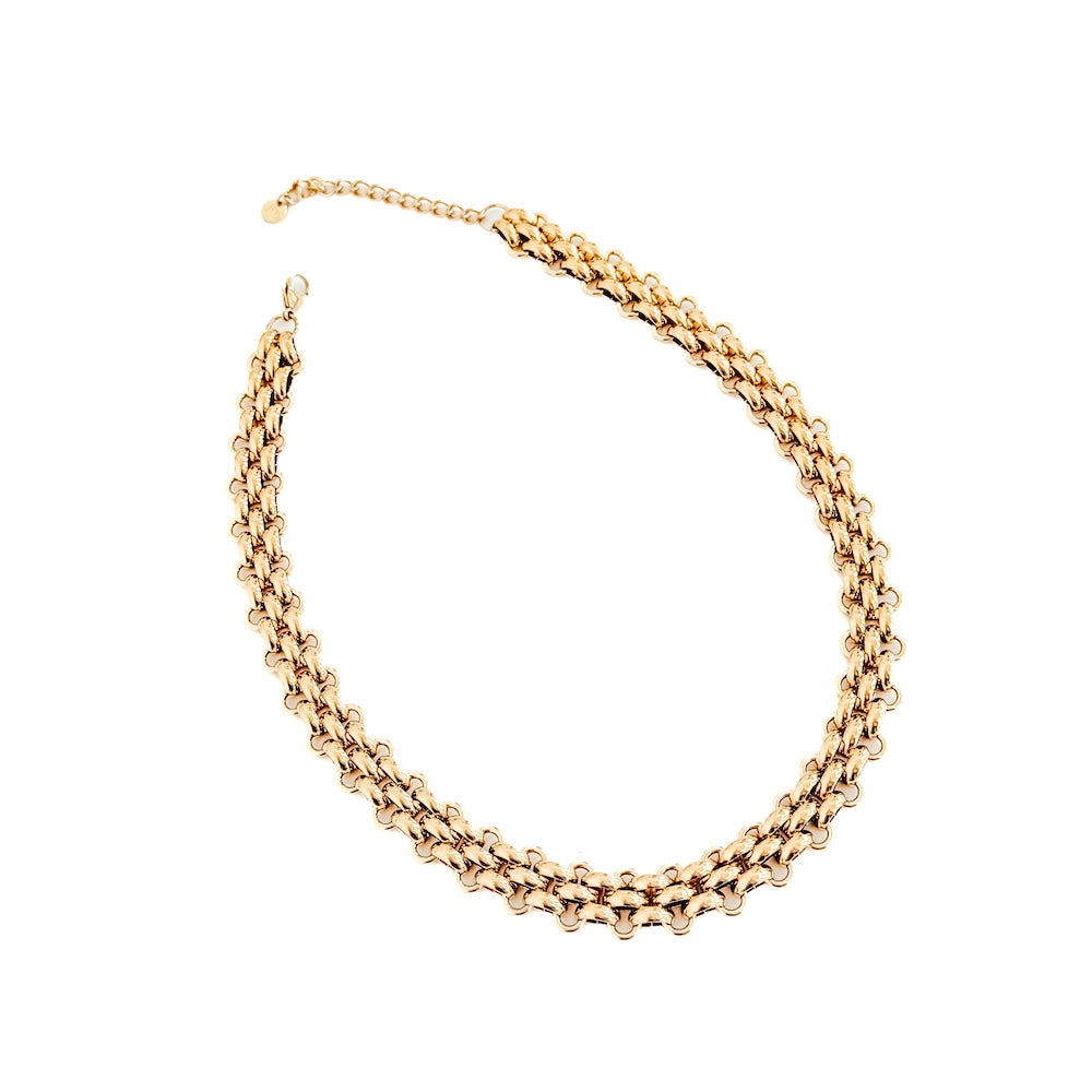 Elise Woven Chain Necklace - WATERPROOF-Necklace-Jewelry-Hello Friends Boutique-Woman's Fashion Boutique Located in Traverse City, MI