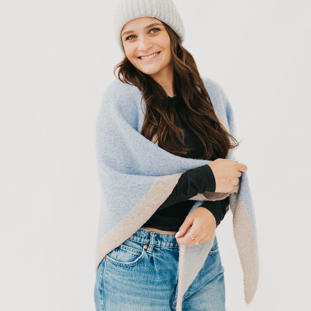 Endless Two Tone Scarf-Scarf-Apparel-Hello Friends Boutique-Woman's Fashion Boutique Located in Traverse City, MI