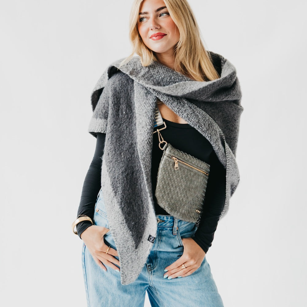 Endless Two Tone Scarf-Scarf-Apparel-Hello Friends Boutique-Woman's Fashion Boutique Located in Traverse City, MI