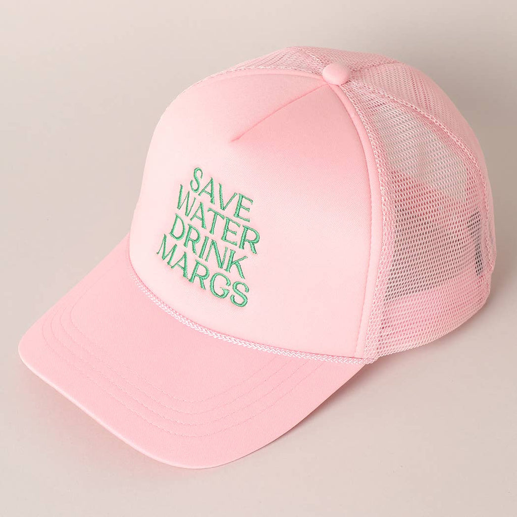 Save Water Drink Margs Trucker Cap-280 Other Accessories-Fashion City-Hello Friends Boutique-Woman's Fashion Boutique Located in Traverse City, MI