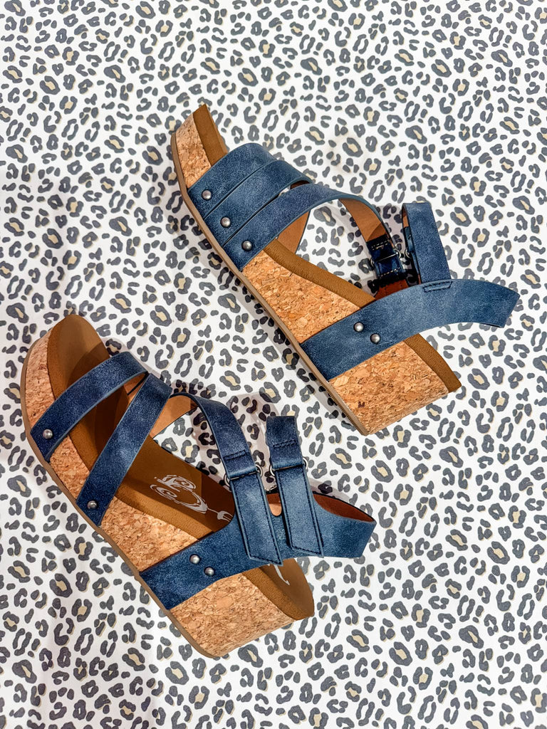 Very G Hariett Navy Wedge (6-10)-250 Shoes-Very G-Hello Friends Boutique-Woman's Fashion Boutique Located in Traverse City, MI