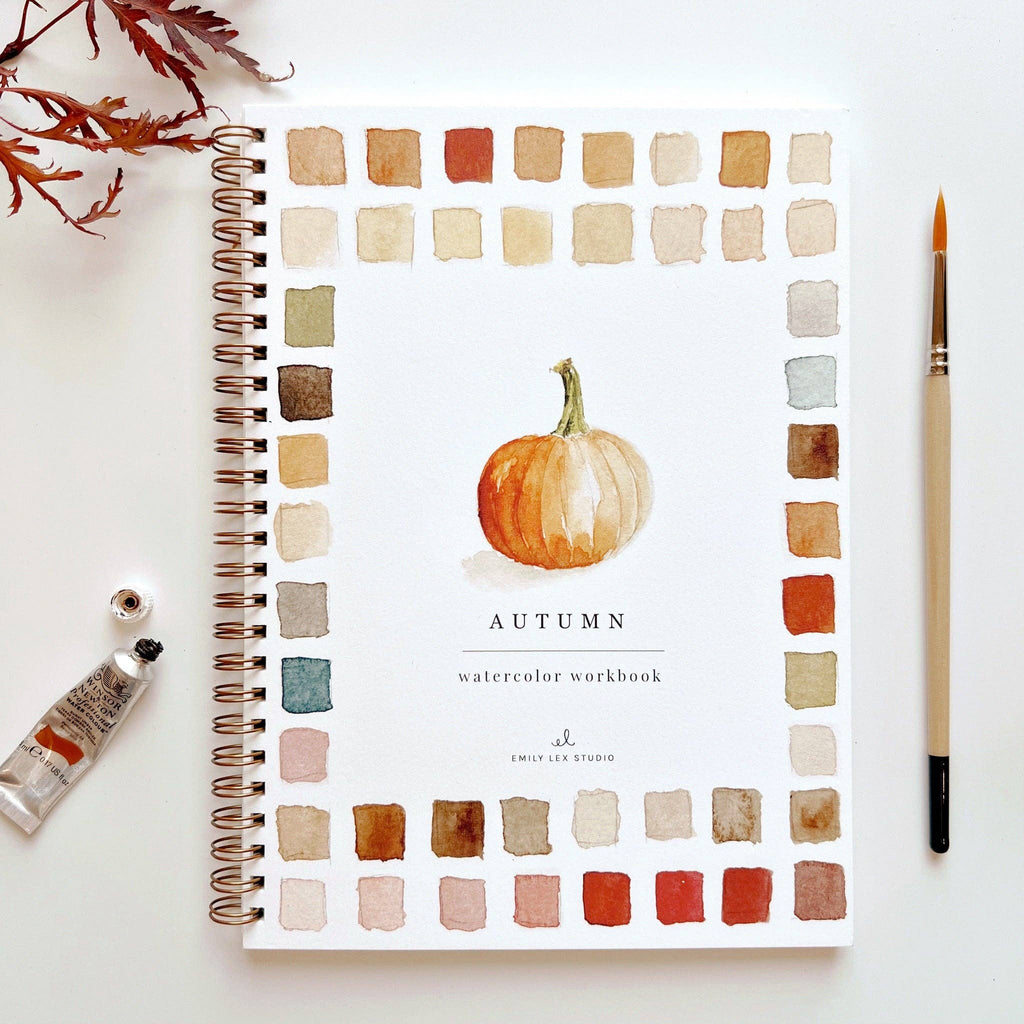 Autumn Bliss Watercolor Workbook-300 Treats/Gift-emily lex studio-Hello Friends Boutique-Woman's Fashion Boutique Located in Traverse City, MI