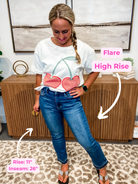 Living's Easy High Waist Flare Denim (0-24W)-200 Denim-Judy Blue-Hello Friends Boutique-Woman's Fashion Boutique Located in Traverse City, MI