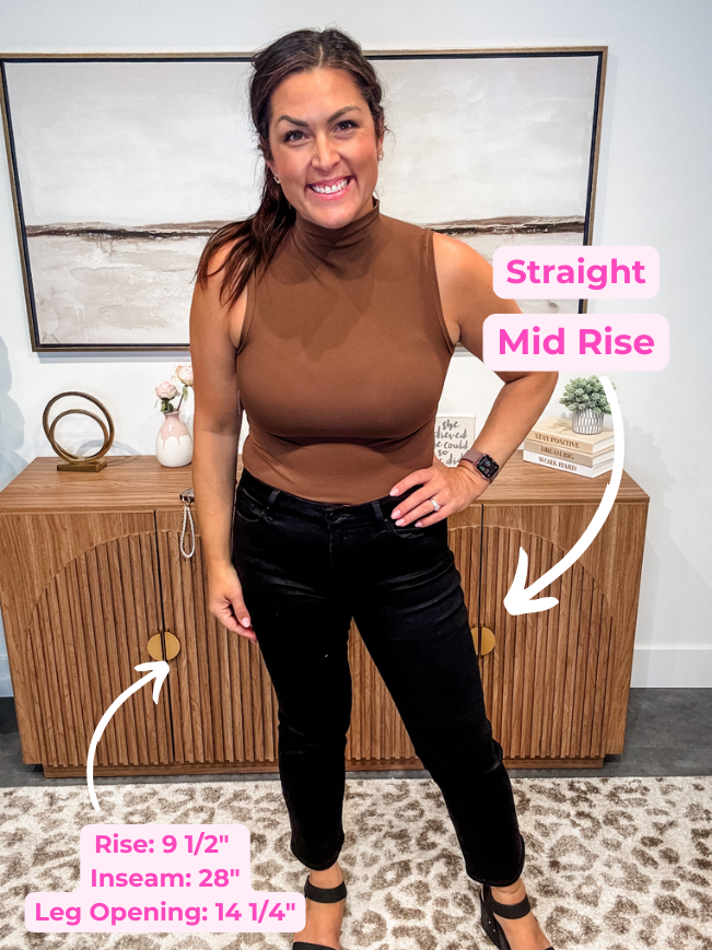 My Sweet Side Mid Rise Ankle Straight Denim (24-22W)-200 Denim-Mica Denim-Hello Friends Boutique-Woman's Fashion Boutique Located in Traverse City, MI