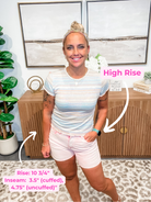 Skyline Cuffed High Rise Shorts (S-3XL)-220 Shorts/Skirts/Skorts-RISEN-Hello Friends Boutique-Woman's Fashion Boutique Located in Traverse City, MI