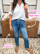 You've Got Me High Rise Straight Denim (24-32)-200 Denim-Mica Denim-Hello Friends Boutique-Woman's Fashion Boutique Located in Traverse City, MI