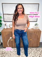 Flare For Days High Rise Jeans (0-15, 1X-3X)-200 Denim-RISEN-Hello Friends Boutique-Woman's Fashion Boutique Located in Traverse City, MI