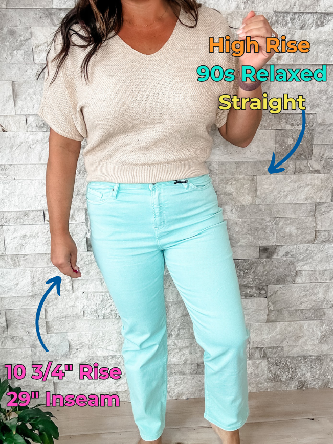 Super High Rise 90s Relaxed Straight in Blue Tint (24-32) - PREORDER-500 History-Mica Denim-Hello Friends Boutique-Woman's Fashion Boutique Located in Traverse City, MI