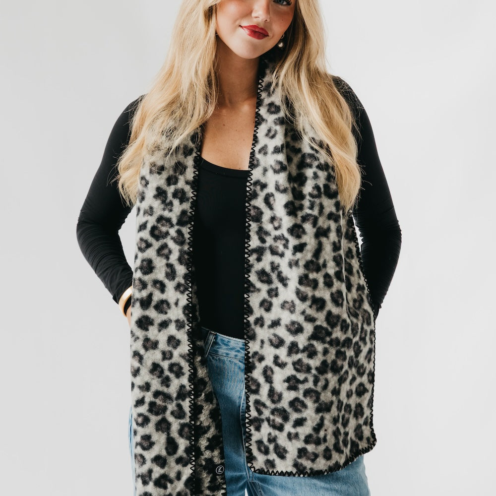 Laine Leopard Scarf-Scarf-Pretty Simple Wholesale-Hello Friends Boutique-Woman's Fashion Boutique Located in Traverse City, MI
