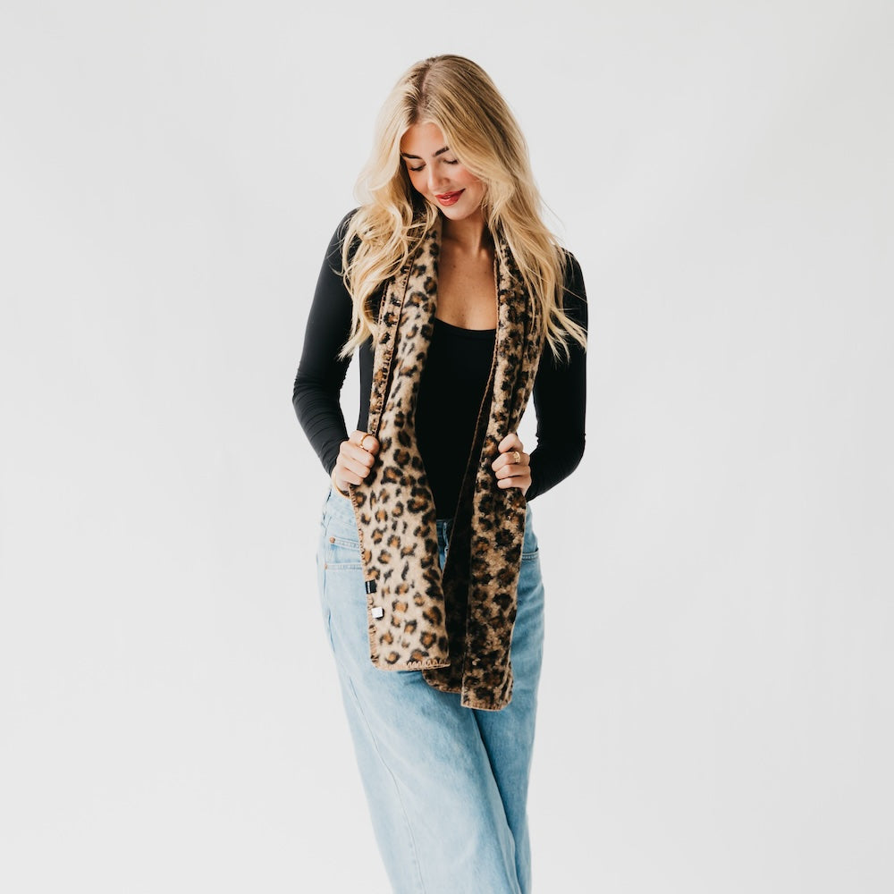 Laine Leopard Scarf-Scarf-Pretty Simple Wholesale-Hello Friends Boutique-Woman's Fashion Boutique Located in Traverse City, MI