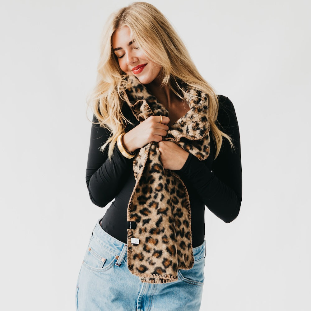 Laine Leopard Scarf-Scarf-Pretty Simple Wholesale-Hello Friends Boutique-Woman's Fashion Boutique Located in Traverse City, MI
