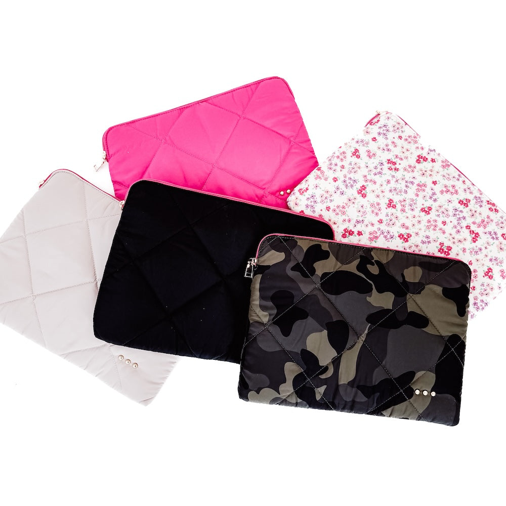 Palmer Puffer Laptop Sleeve-Bag Accessories-Pretty Simple Wholesale-Hello Friends Boutique-Woman's Fashion Boutique Located in Traverse City, MI