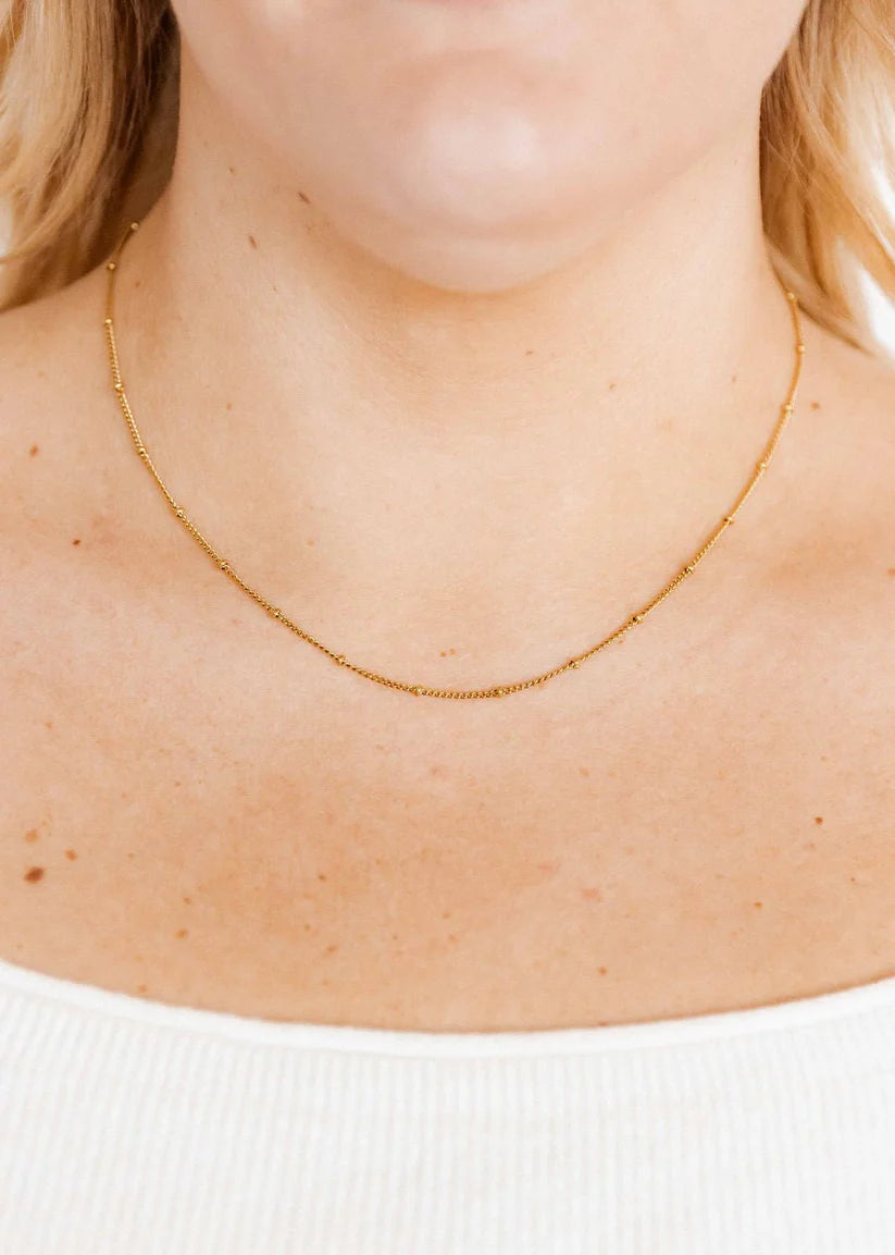 Necklace - Miles Gold-230 Jewelry-Linny Co-Hello Friends Boutique-Woman's Fashion Boutique Located in Traverse City, MI