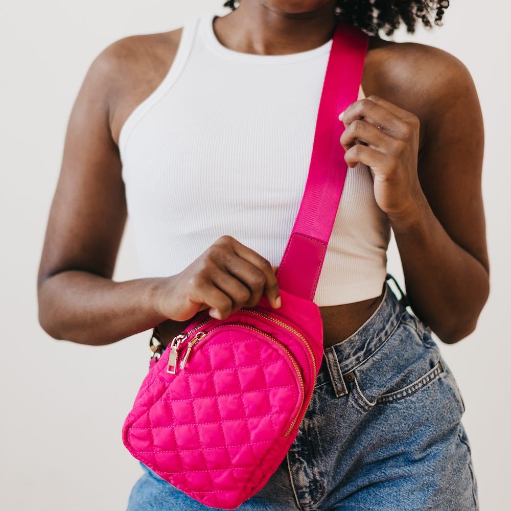 Pinelope Puffer Sling Bag-Bum Bag-Bum & Sling Bags-Hello Friends Boutique-Woman's Fashion Boutique Located in Traverse City, MI
