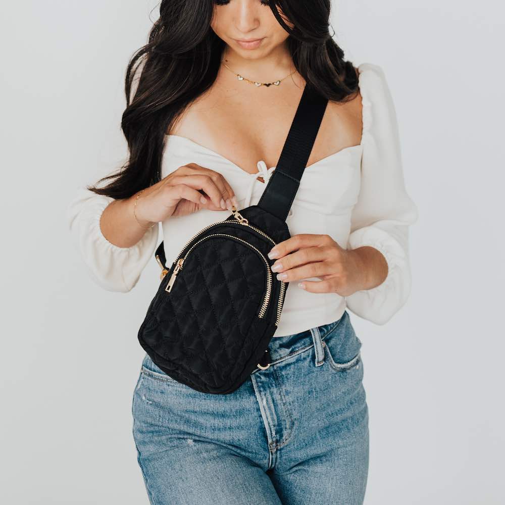 Pinelope Puffer Sling Bag-Bum Bag-Bum & Sling Bags-Hello Friends Boutique-Woman's Fashion Boutique Located in Traverse City, MI