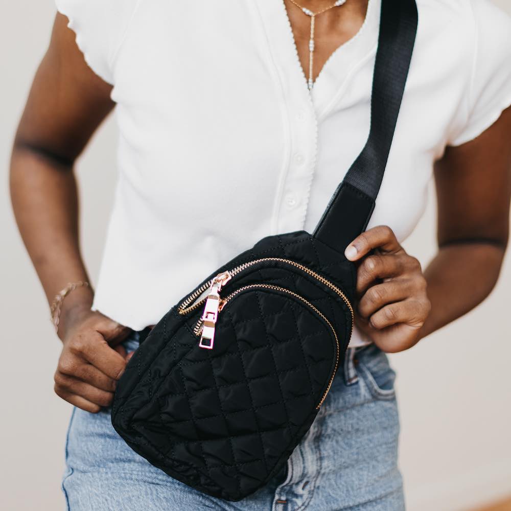 Pinelope Puffer Sling Bag-Bum Bag-Bum & Sling Bags-Hello Friends Boutique-Woman's Fashion Boutique Located in Traverse City, MI