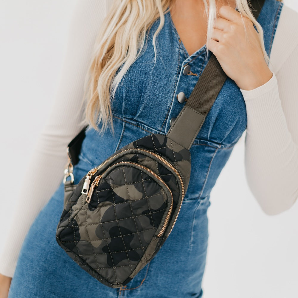 Pinelope Puffer Sling Bag-Bum Bag-Bum & Sling Bags-Hello Friends Boutique-Woman's Fashion Boutique Located in Traverse City, MI