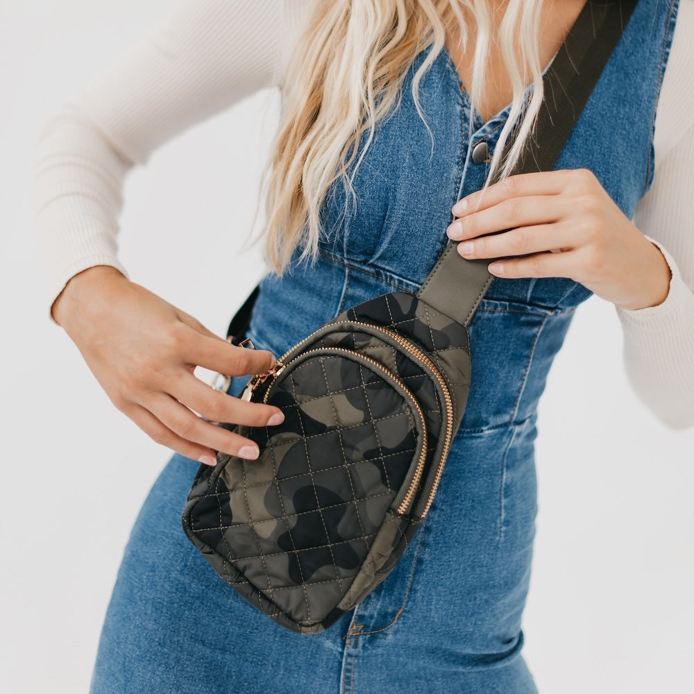 Pinelope Puffer Sling Bag-Bum Bag-Bum & Sling Bags-Hello Friends Boutique-Woman's Fashion Boutique Located in Traverse City, MI