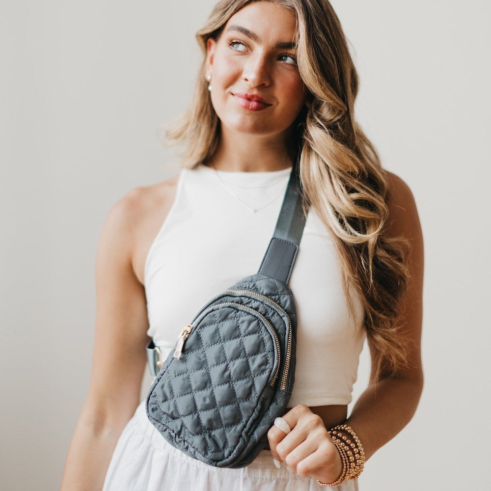Pinelope Puffer Sling Bag-Bum Bag-Bum & Sling Bags-Hello Friends Boutique-Woman's Fashion Boutique Located in Traverse City, MI