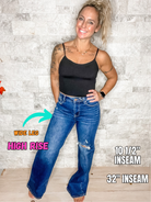 On The Run High-Rise Wide Leg Denim (0-15, 1X-3X)-200 Denim-RISEN-Hello Friends Boutique-Woman's Fashion Boutique Located in Traverse City, MI
