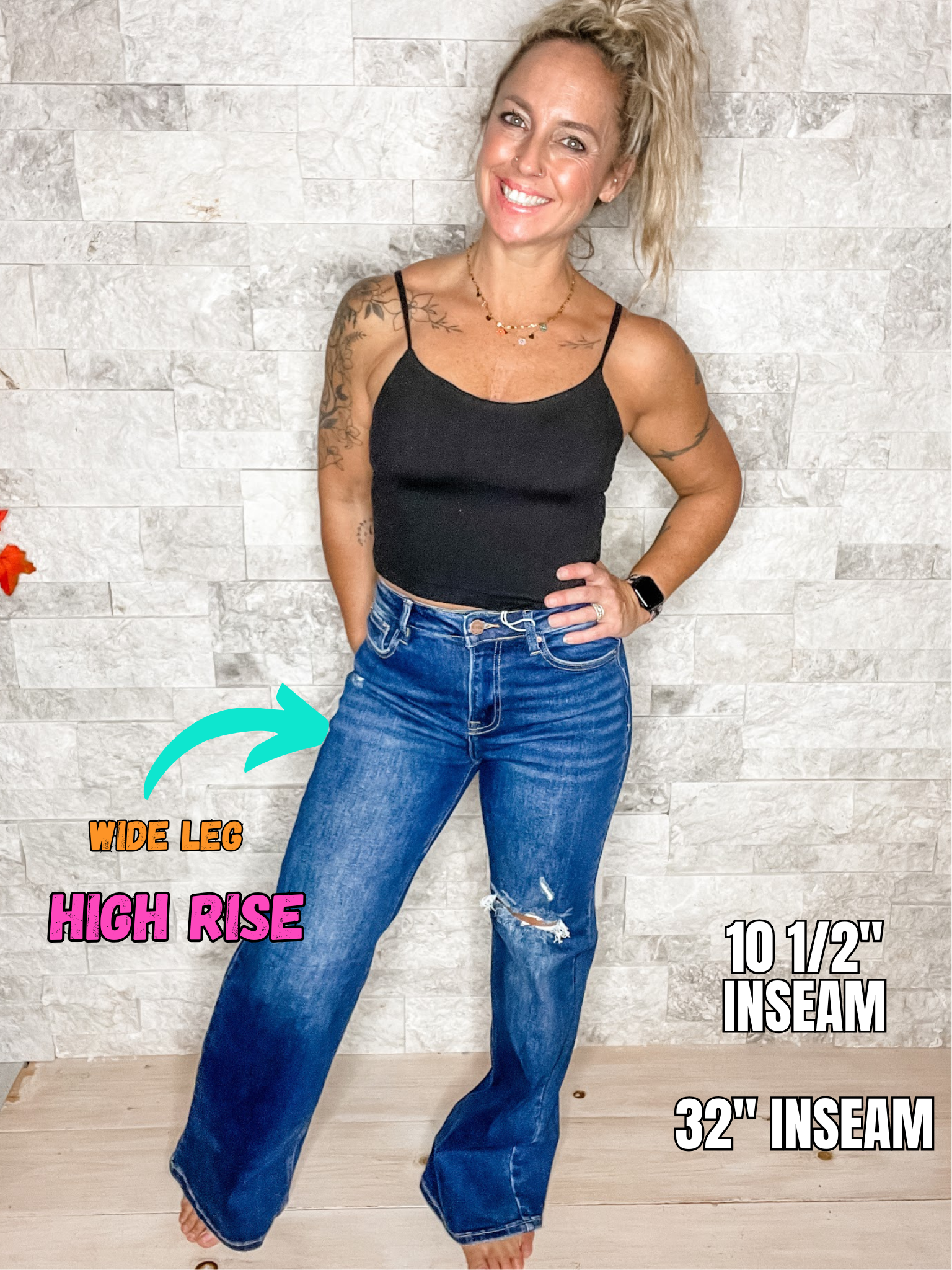 On The Run High-Rise Wide Leg Denim (0-15, 1X-3X)-200 Denim-RISEN-Hello Friends Boutique-Woman's Fashion Boutique Located in Traverse City, MI