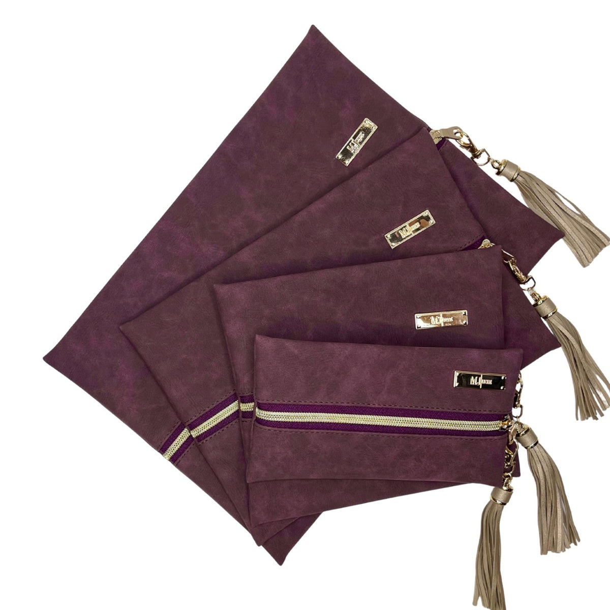 LIVE BOX- Suede Soul Bordeaux - Center Zip Pack